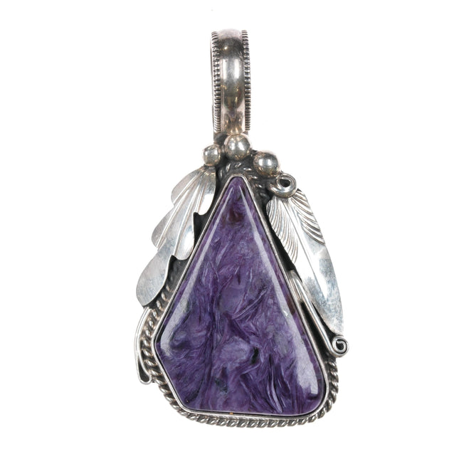 Justin Morris Navajo sterling charoite pendant