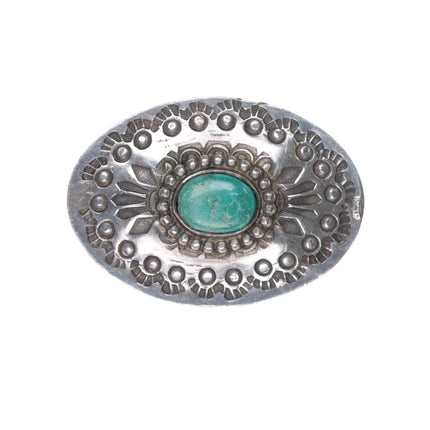 40's-50's Vintage Navajo silver concho pin w/turquoise