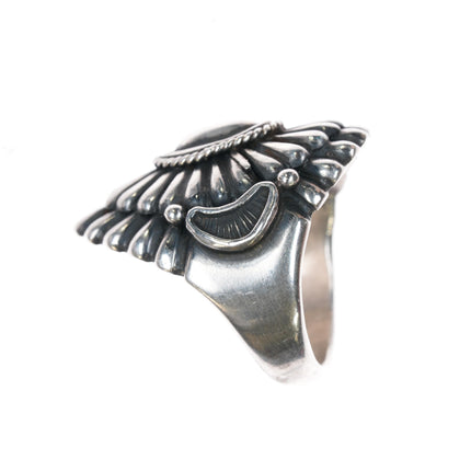 sz11.25 Harry H Begay Navajo sterling ring