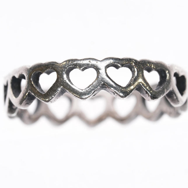 sz6.5 James Avery heart band ring in sterling