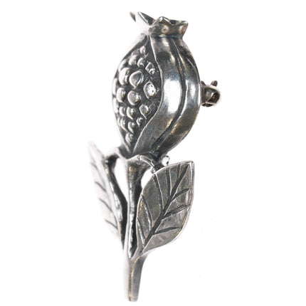 Retired James Avery Pomegranate pin in sterling