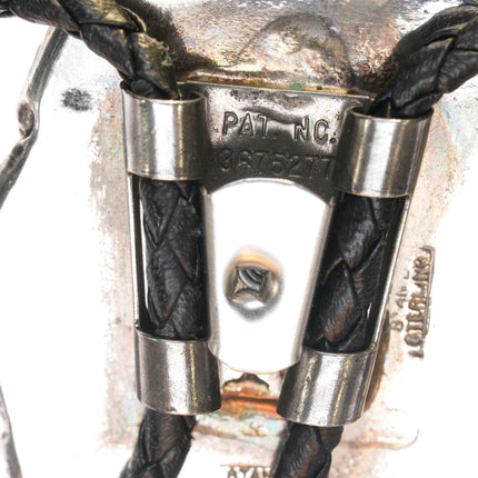 Stan Davidson (1933-2012) Brutalist sterling and Pietersite bolo tie