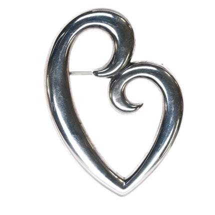 Retired James Avery Mothers love heart pin in sterling