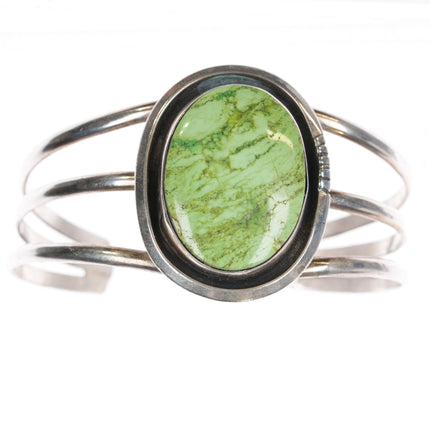 6 5/8" Sarah Sterling Gaspeite cuff bracelet