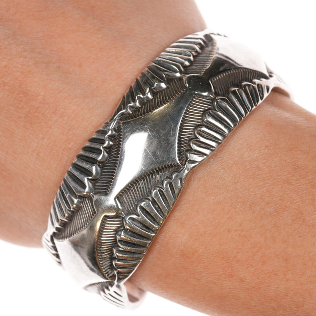 6 3/8" Marc Antia Apache Heavy Stamped Sterling bracelet