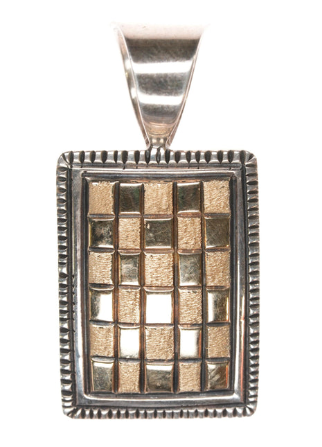 Alvin Monte Navajo 14k/sterling pendant.