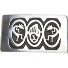 Kokopelli Overlay Navajo sterling belt buckle - Estate Fresh Austin