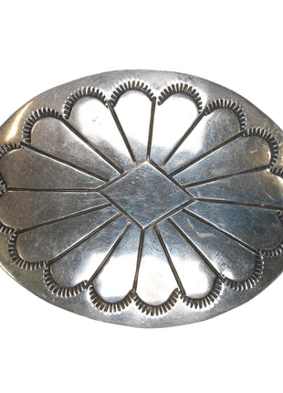 small BL Navajo sterling belt buckle