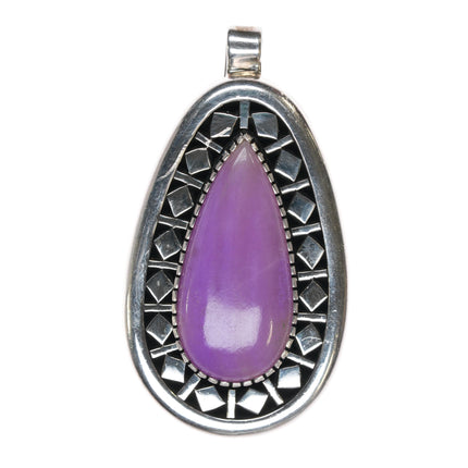 Allison Snowhawk Lee Navajo sterling lavender jade pendant