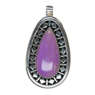 Allison Snowhawk Lee Navajo sterling lavender jade pendant - Estate Fresh Austin