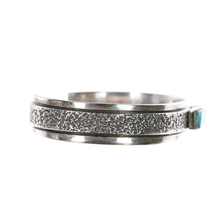 6.25" George and Nussie Henry Navajo sterling, turquoise, and lapis cuff bracelet - Estate Fresh Austin