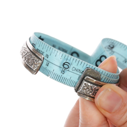 6.25" George and Nussie Henry Navajo sterling, turquoise, and lapis cuff bracelet - Estate Fresh Austin