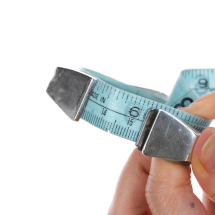 6" Danny Romero Yaqui Sugilite, sterling, shell modernist cuff bracelet - Estate Fresh Austin