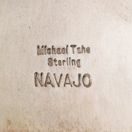 6.75" Michael Tahe Navajo sterling Kokopelli cuff bracelet - Estate Fresh Austin