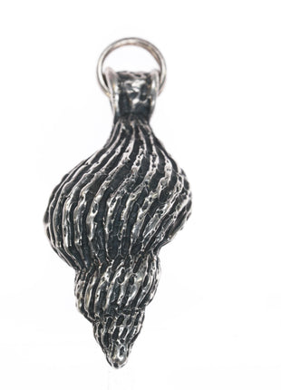 Retired James Avery 3d Striata Shell pendant