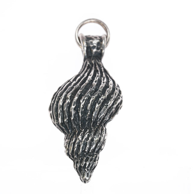 Retired James Avery 3d Striata Shell pendant