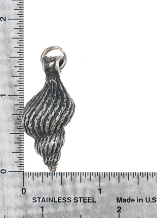 Retired James Avery 3d Striata Shell pendant