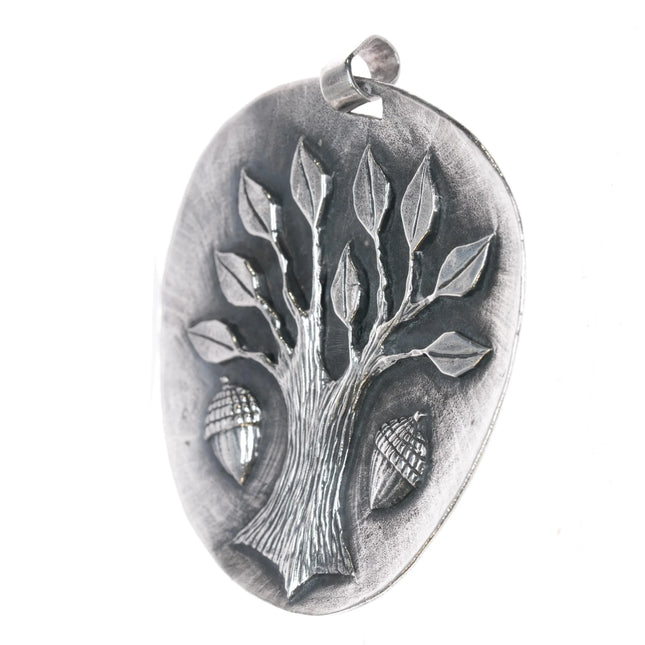 Huge Retired James Avery Oak Tree of Life pendant - Estate Fresh Austin