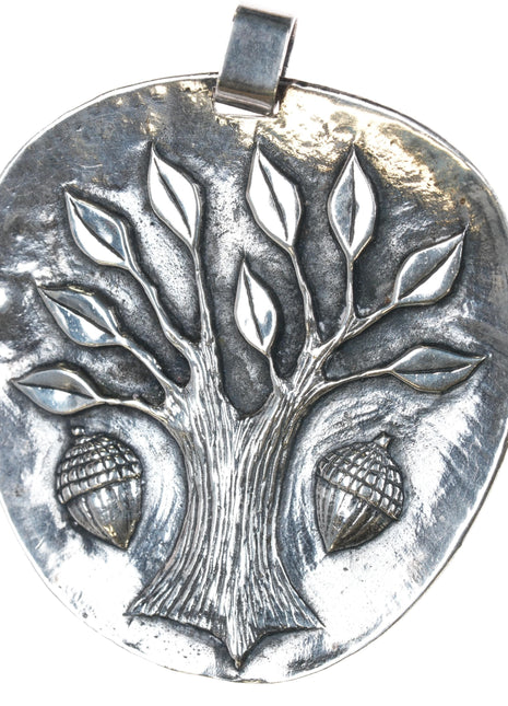 Huge Retired James Avery Oak Tree of Life pendant b