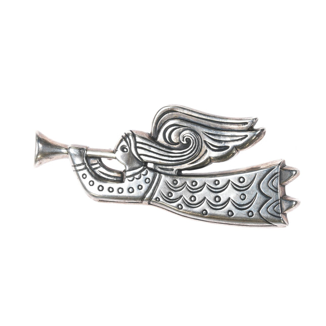 Retired James Avery trumpet angel pin