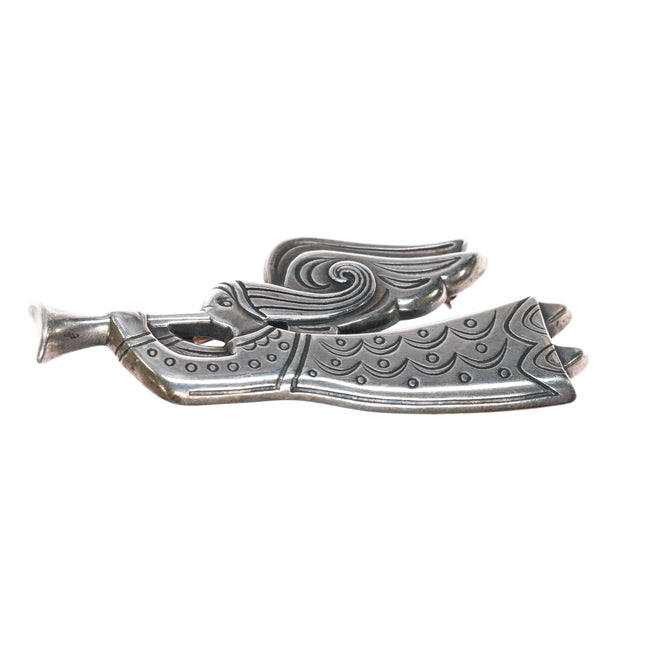 Retired James Avery trumpet angel pin