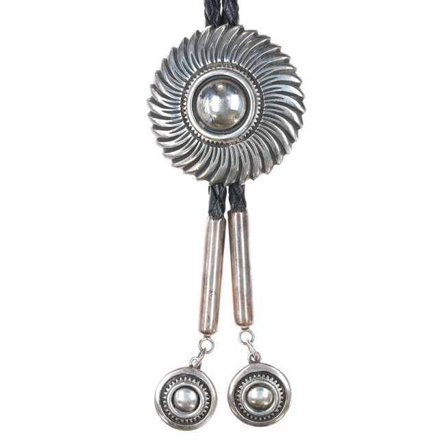 Walt Doran (1953-2023) Southwestern Modernist silver bolo tie