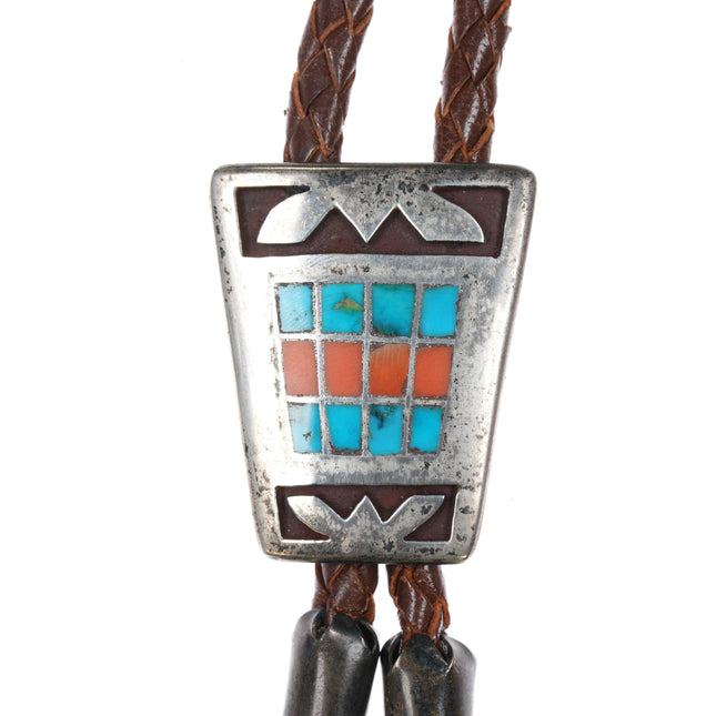 42" c1950's Phil Sterling Handmade channel inlay bolo tie