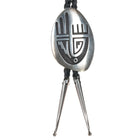 Riley Polequaptewa Hopi Overlay bolo tie sterling bolo tie - Estate Fresh Austin