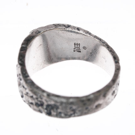 sz10.5 Retired James Avery textured cross ring in sterling