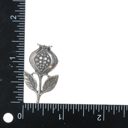 Retired James Avery Pomegranate pin in sterling