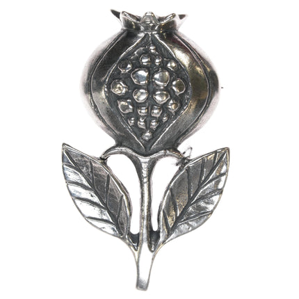 Retired James Avery Pomegranate pin in sterling