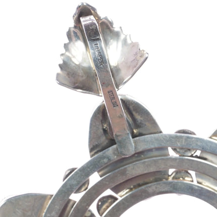 Jo Elias Draper Navajo Sterling Naja pendant high grade Royston turquoise - Estate Fresh Austin