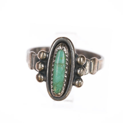 sz4.25 Vintage Bell Trading Post sterling and turquoise ring