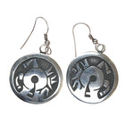 Lambert Poseyesva Hopi overlay dangle earrings sterling - Estate Fresh Austin