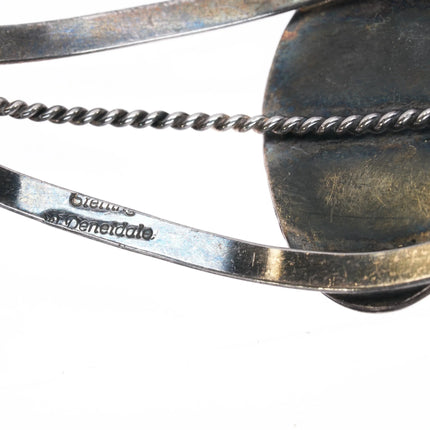 7" Will Denetdale Navajo sterling and turquoise cuff bracelet - Estate Fresh Austin