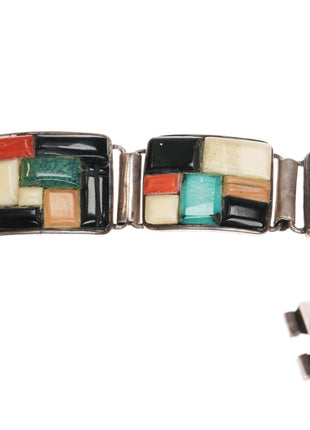 Olivia Whitethorne Navajo Sterling cobblestone link bracelet