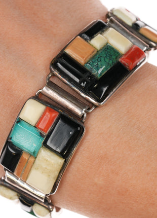 Olivia Whitethorne Navajo Sterling cobblestone link bracelet