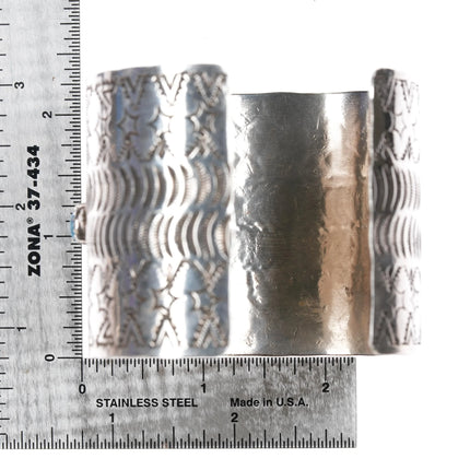 7" Navajo Golden Hills Turquoise sterling cuff bracelet - Chris Etsitty - Estate Fresh Austin