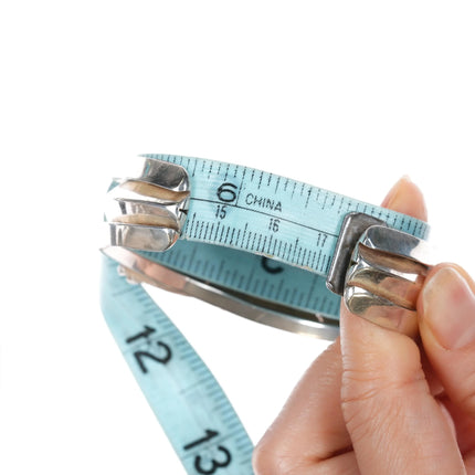 6.75" Tom Lewis Navajo sterling and turquoise cuff bracelet - Estate Fresh Austin