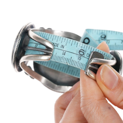 6.12" Paul Livingston Navajo sterling US Currency cuff bracelet - Estate Fresh Austin