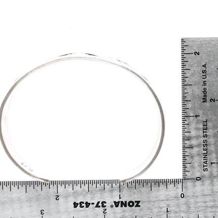 6.75" Michael Tahe Navajo sterling Kokopelli cuff bracelet - Estate Fresh Austin