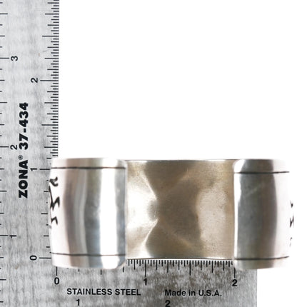 6.75" Michael Tahe Navajo sterling Kokopelli cuff bracelet - Estate Fresh Austin