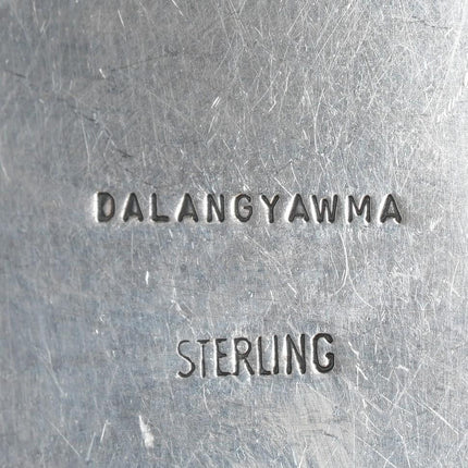 Ramon Dalangyawma Hopi Overlay Corn plant pendant sterling - Estate Fresh Austin