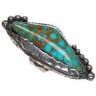 sz6.5 Large vintage Native American sterling high grade turquoise ring - Estate Fresh Austin