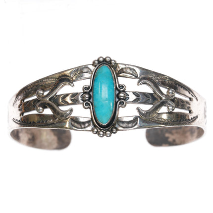 Bell Trading post sterling and turquoise cuff bracelet m