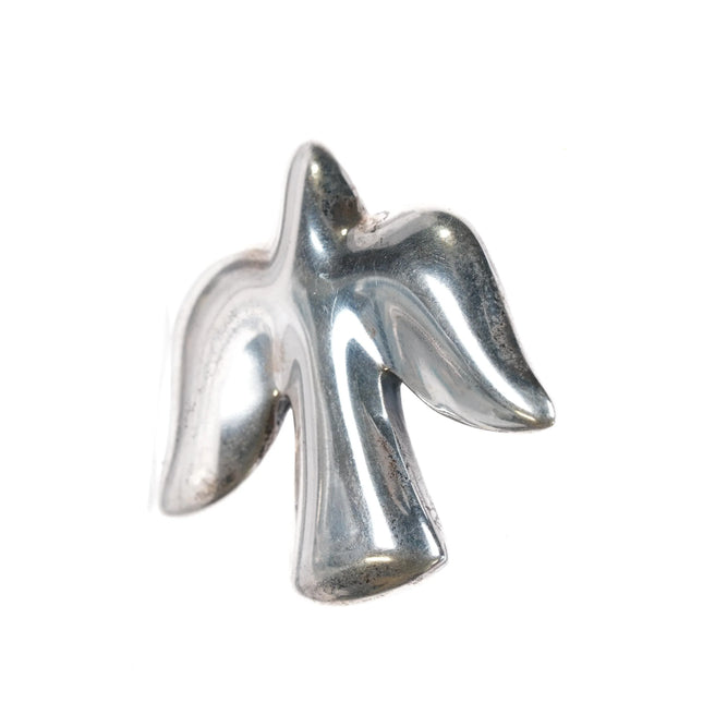 Retired James Avery descending dove sterling silver paperweight or lucky charm - Estate Fresh Austin