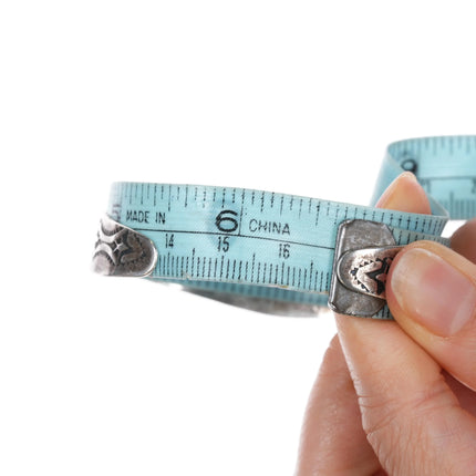 6.625" 30's-40's IH Coin silver thunderbird fred harvey cuff bracelet - Estate Fresh Austin