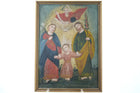 Antique Mexican Retablo Religious Painting on Tin, 19th century - Estate Fresh Austin