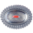 Large Rick Martinez Navajo Sterling and coral belt buckle - Estate Fresh Austin