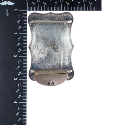 Vintage Diablo Sterling hand engraved horse head belt buckle - Estate Fresh Austin